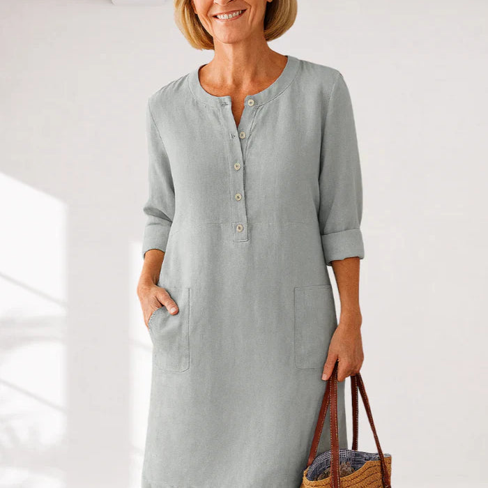 EVI | Casual women's dress with a relaxed fit and timeless look for everyday wear