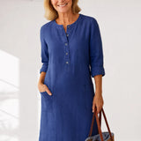 EVI | Casual women's dress with a relaxed fit and timeless look for everyday wear