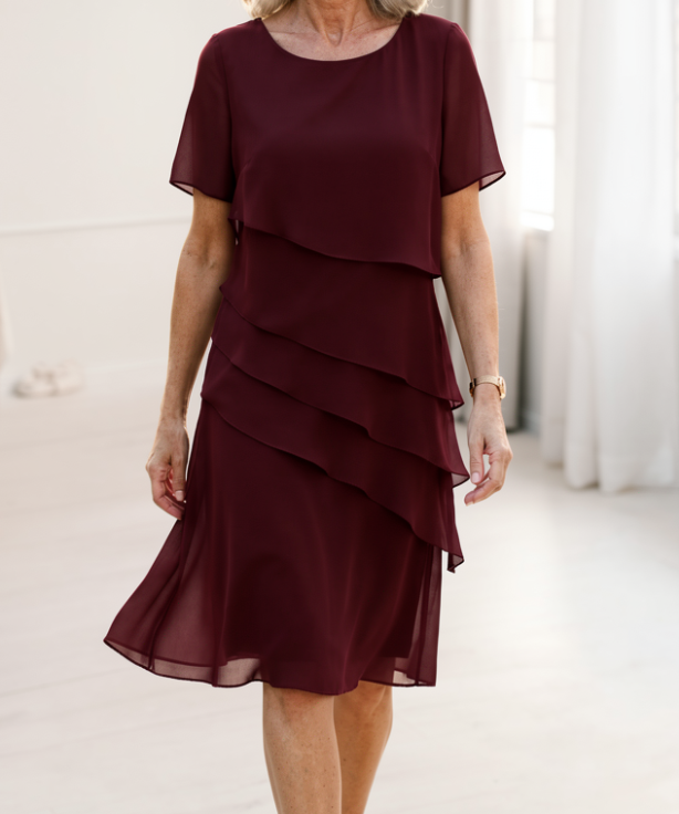 Isabella - Elegant Flowing Dress with Ruffles
