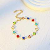 HEART-SHAPED GOLD BRACELET