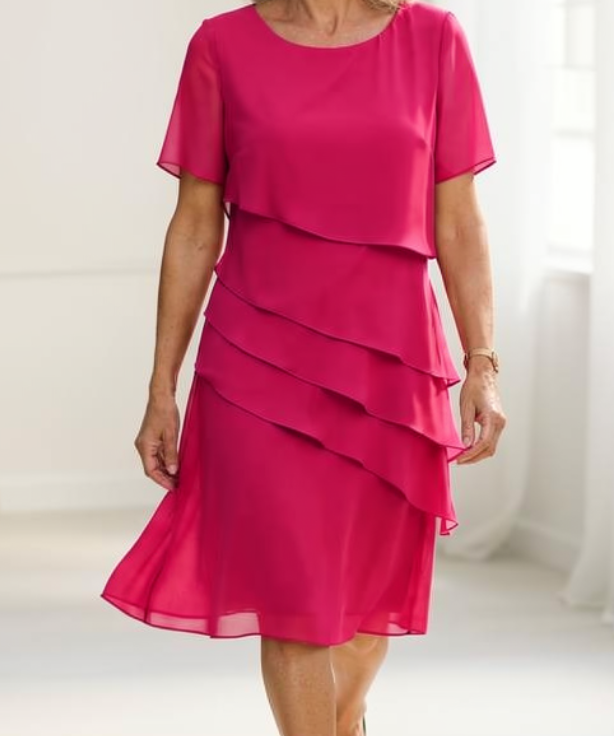 Isabella - Elegant Flowing Dress with Ruffles