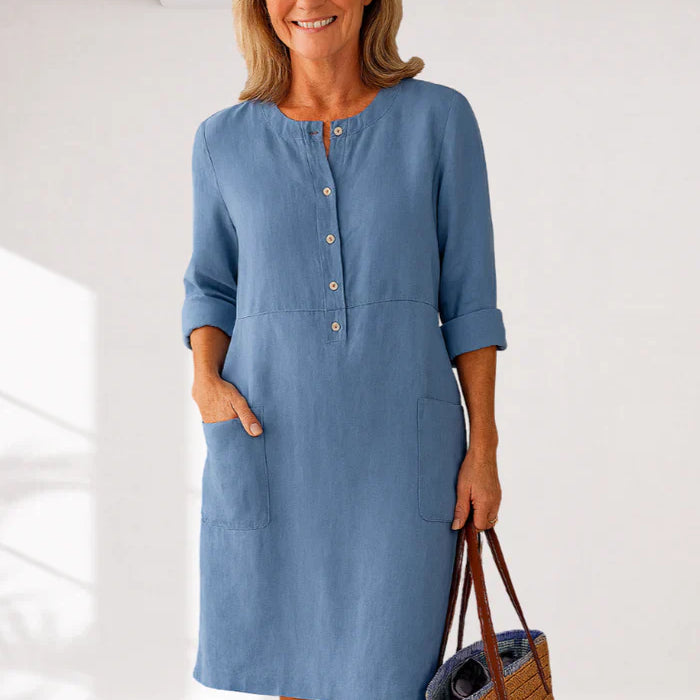 EVI | Casual women's dress with a relaxed fit and timeless look for everyday wear