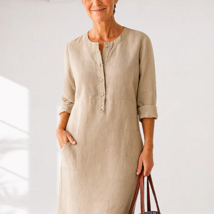 EVI | Casual women's dress with a relaxed fit and timeless look for everyday wear
