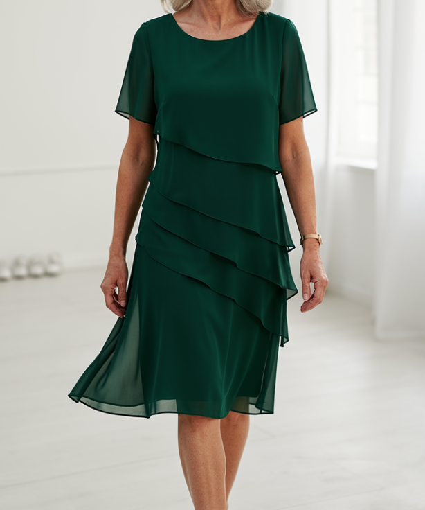 Isabella - Elegant Flowing Dress with Ruffles