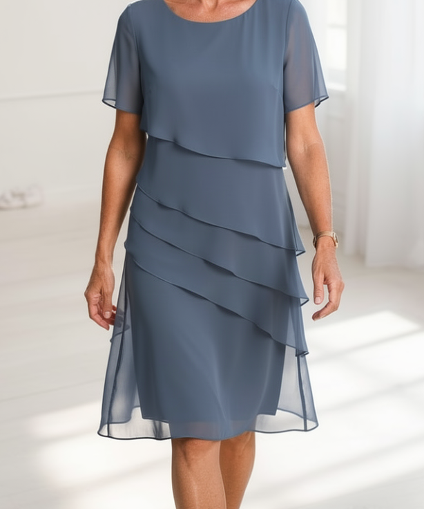 Isabella - Elegant Flowing Dress with Ruffles