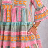 NOVA | Vibrant Midi Dress with Airy Comfort for the Weekend