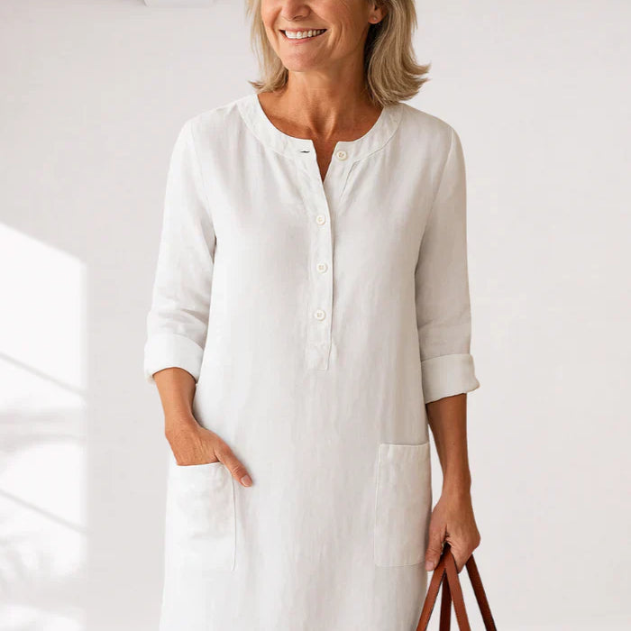 EVI | Casual women's dress with a relaxed fit and timeless look for everyday wear