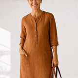 EVI | Casual women's dress with a relaxed fit and timeless look for everyday wear