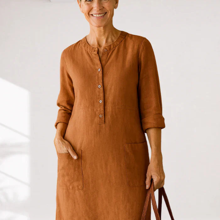EVI | Casual women's dress with a relaxed fit and timeless look for everyday wear