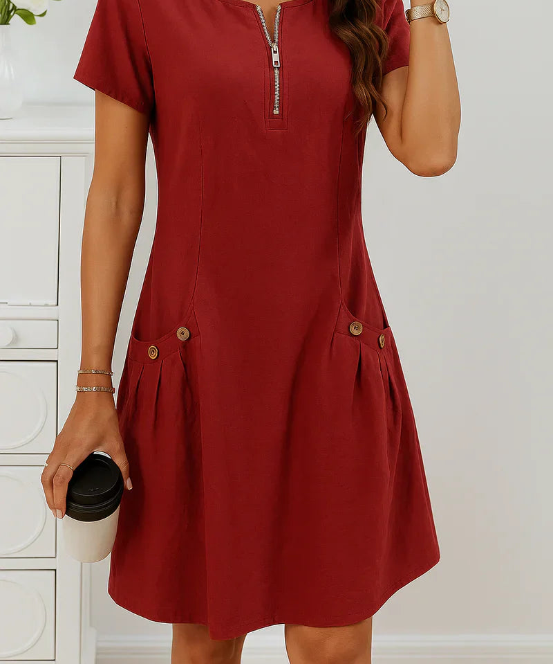 Millie - Summer Dress with Elegant Zip