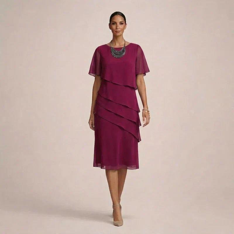 MARA | Elegant Ruffled Dress with Flattering Comfort