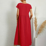 HEIKE | FLOWING MIDI DRESS OF TIMELESS ELEGANCE