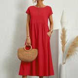 HEIKE | FLOWING MIDI DRESS OF TIMELESS ELEGANCE