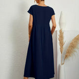 HEIKE | FLOWING MIDI DRESS OF TIMELESS ELEGANCE