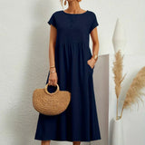 HEIKE | FLOWING MIDI DRESS OF TIMELESS ELEGANCE