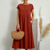 HEIKE | FLOWING MIDI DRESS OF TIMELESS ELEGANCE