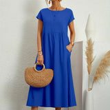 HEIKE | FLOWING MIDI DRESS OF TIMELESS ELEGANCE