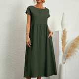 HEIKE | FLOWING MIDI DRESS OF TIMELESS ELEGANCE