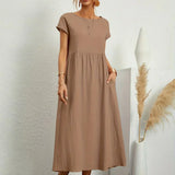 HEIKE | FLOWING MIDI DRESS OF TIMELESS ELEGANCE