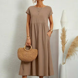 HEIKE | FLOWING MIDI DRESS OF TIMELESS ELEGANCE