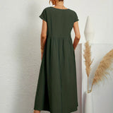 HEIKE | FLOWING MIDI DRESS OF TIMELESS ELEGANCE