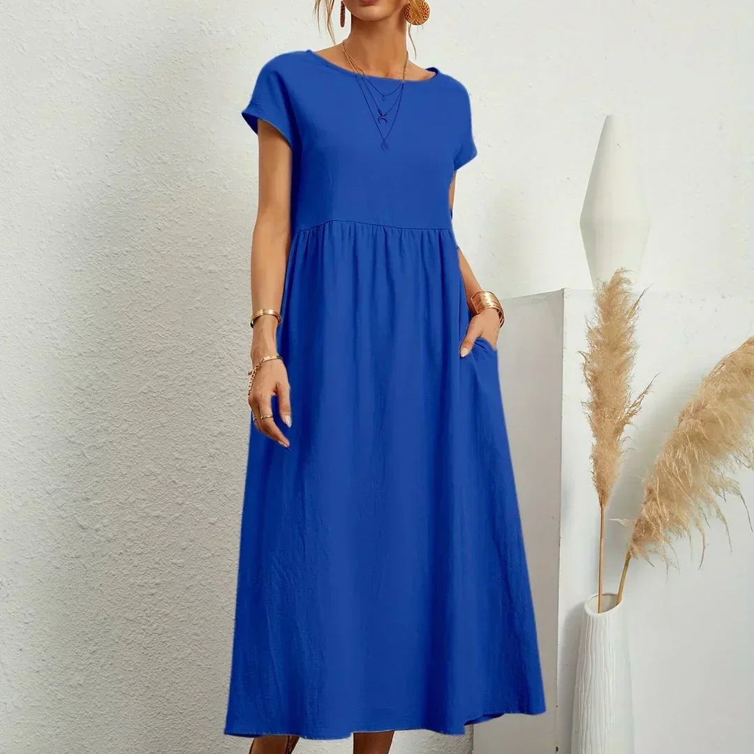 HEIKE | FLOWING MIDI DRESS OF TIMELESS ELEGANCE