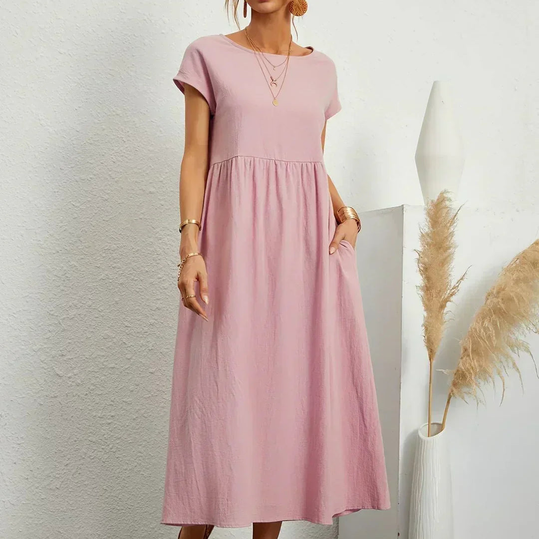 HEIKE | FLOWING MIDI DRESS OF TIMELESS ELEGANCE