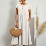 HEIKE | FLOWING MIDI DRESS OF TIMELESS ELEGANCE