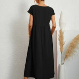 HEIKE | FLOWING MIDI DRESS OF TIMELESS ELEGANCE