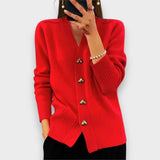 Armelle | Elegant Cardigan with Heart Buttons