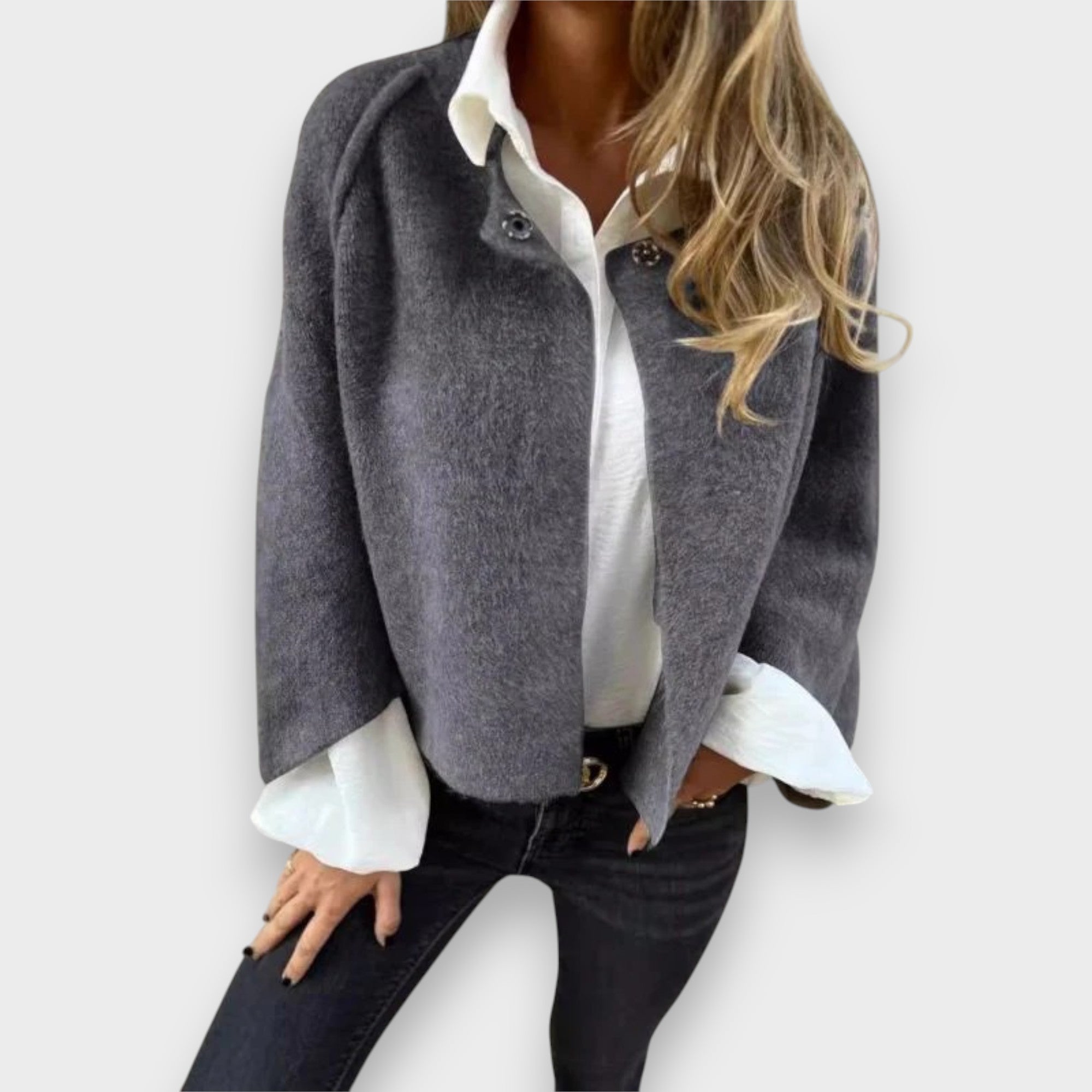 Annie | Short Jacket with Elegant Flared Sleeves