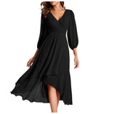 Ellie - Elegant Dress with Asymmetrical Hem