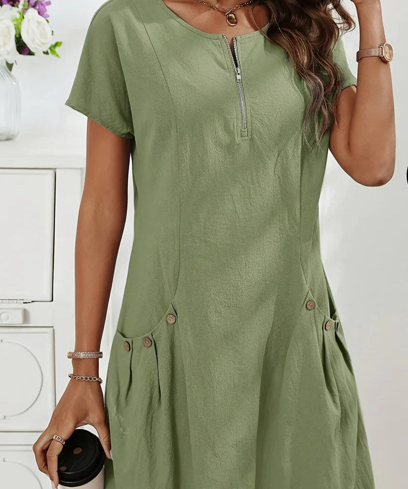 Millie - Summer Dress with Elegant Zip