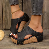 Ada - Lumi Wedge Sandals with Studs