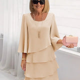 Amelia - Elegant Flowing Dress with Ruffles