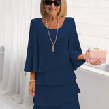 Amelia - Elegant Flowing Dress with Ruffles