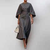 KATARZYNA | MAXI DRESS WITH KIMONO SLEEVES