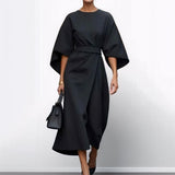 KATARZYNA | MAXI DRESS WITH KIMONO SLEEVES
