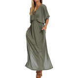 Sarah - Long flowing dress with a unique style for any occasion