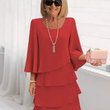 Amelia - Elegant Flowing Dress with Ruffles