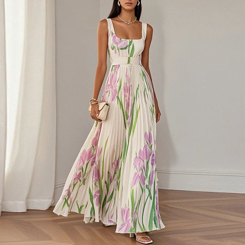 Lily - Elegant Floral Maxi Dress