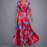 CALLA | Sculpting Floral Maxi Dress for Elegant Confidence
