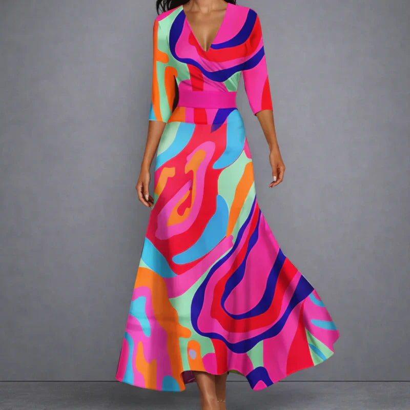 Sophie - Sculpting Floral Maxi Dress