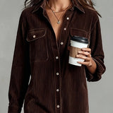 Isla™ | Sophisticated Suede Dress Cocoa Brown