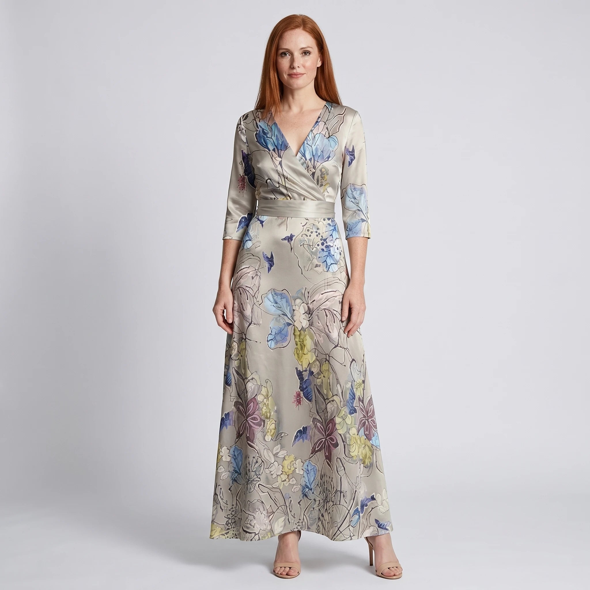 Emma - Sculpting Floral Maxi Dress