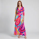 Emma - Sculpting Floral Maxi Dress