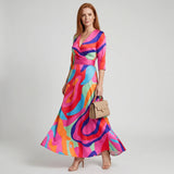 Emma - Sculpting Floral Maxi Dress
