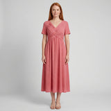 Amelia - Elegant A-Line Midi Dress