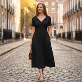 Amelia - Elegant A-Line Midi Dress