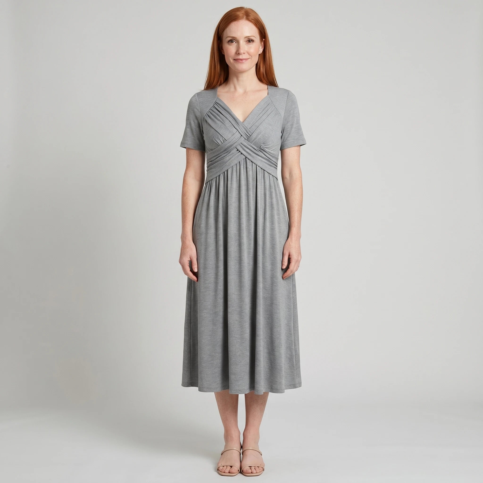 Amelia - Elegant A-Line Midi Dress